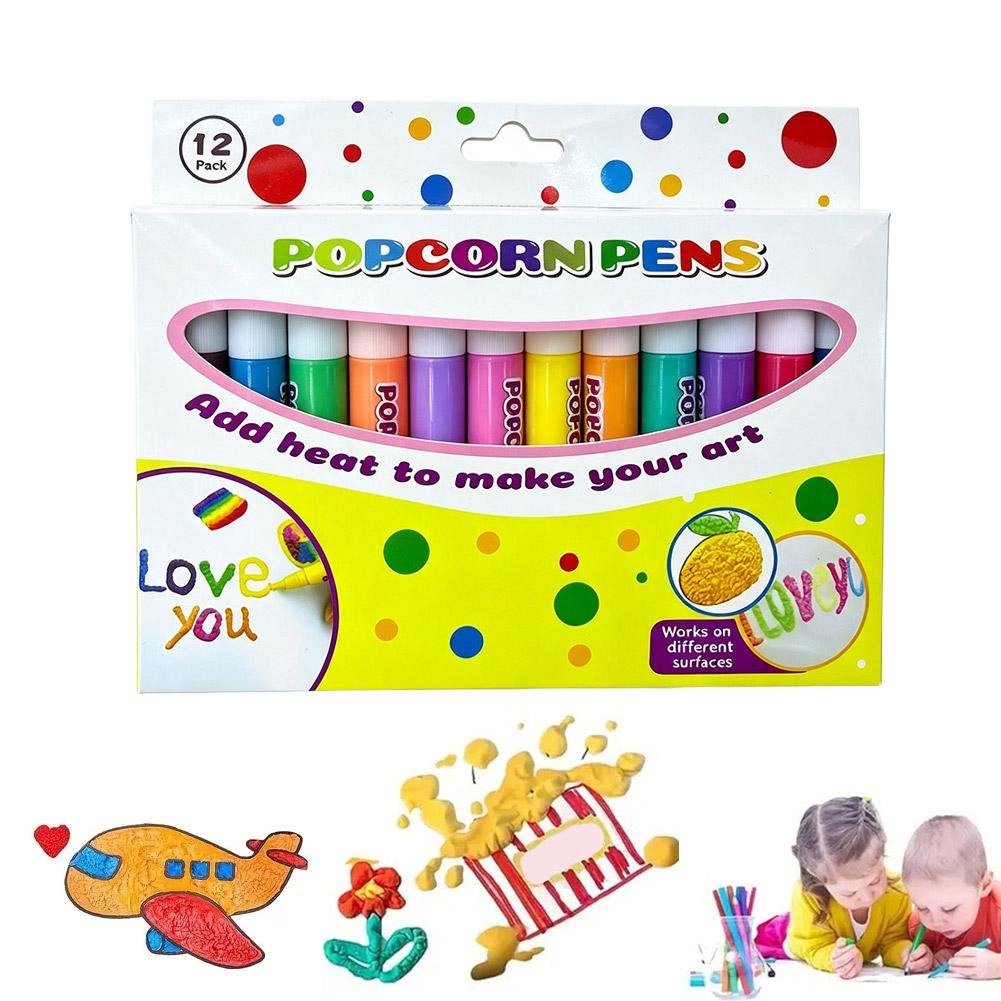 Copic Marker Sketch - Popcorn-Stifte, 3D-Kunst, DIY-Bubble-Popcorn-Zeichenstift, Kinder-Mal- und Kreativ-Marker,