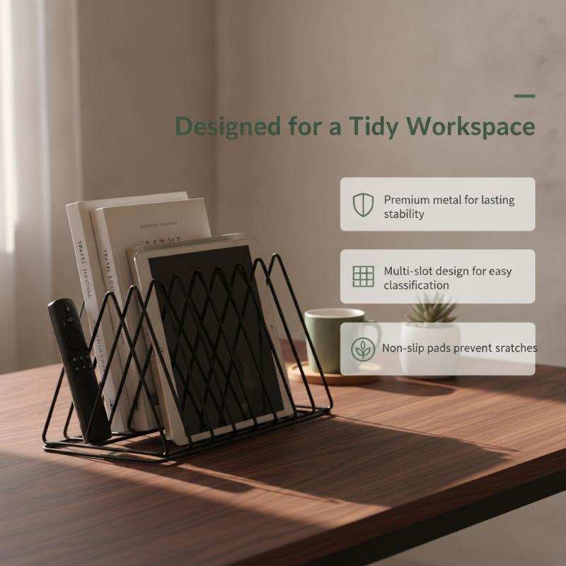 Moderner Dreieckiger Eisen-Akt – Magazine Holder Rack Bewertung und Preis