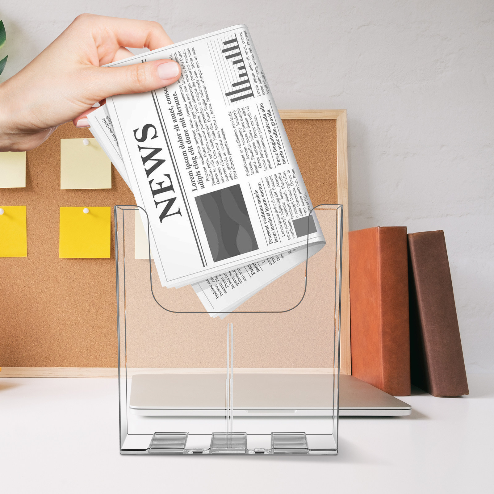 2 Stück Wandorganizer, transpa – Magazine Holder Rack Bewertung und Preis