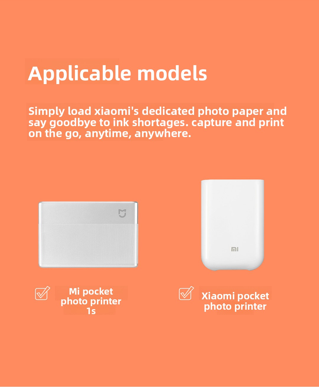 Mijia Pocket Photo ZINK Aufkle – Ink Blotter Paper Bewertung und Preis